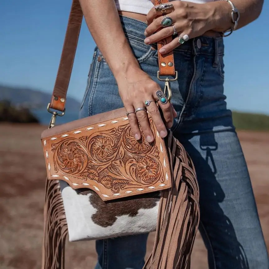 Georgia Cowhide Crossbody