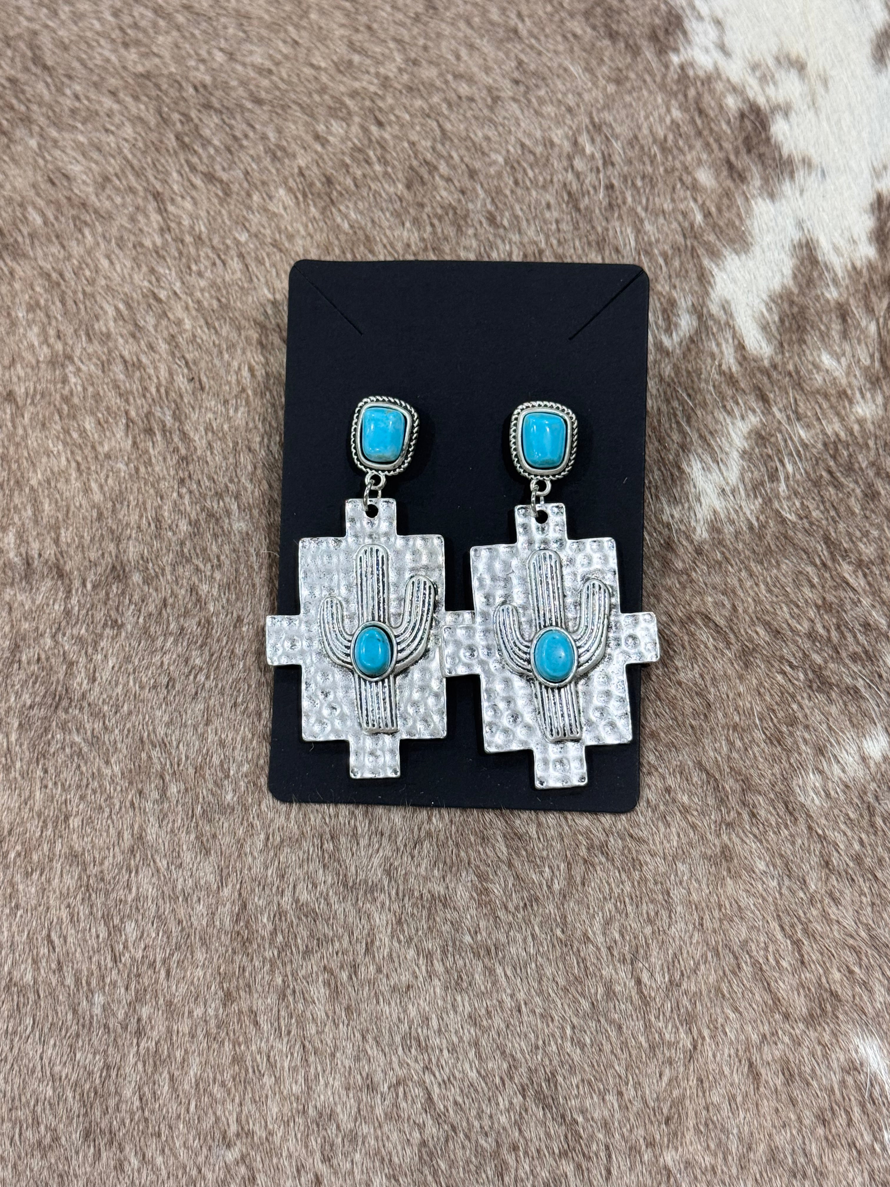 Cactus Dangle Earrings