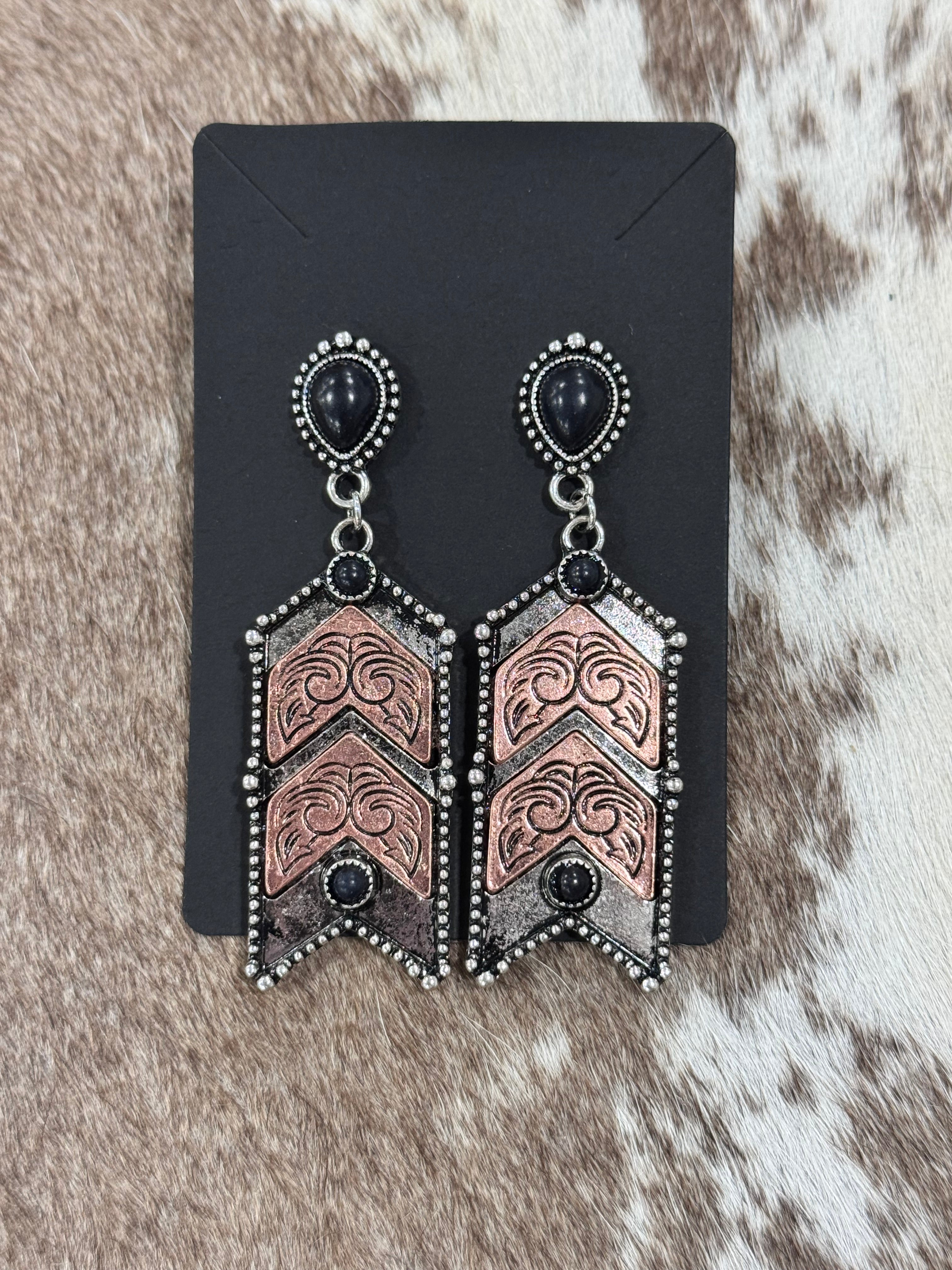 Broken Arrow Dangle Earrings
