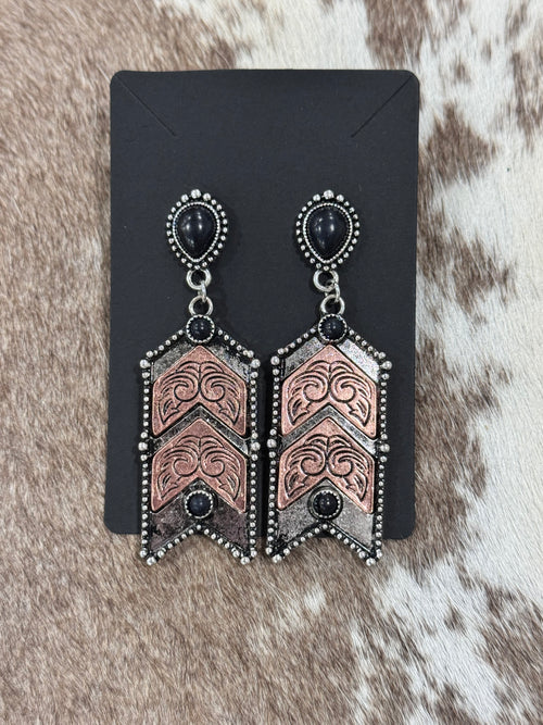 Broken Arrow Dangle Earrings