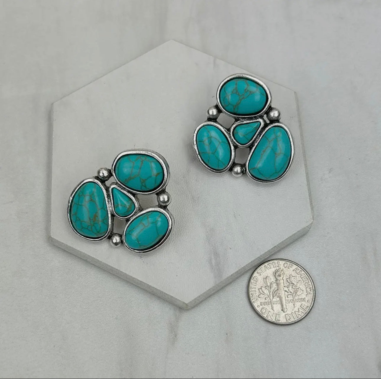 Turquoise Stone Earrings